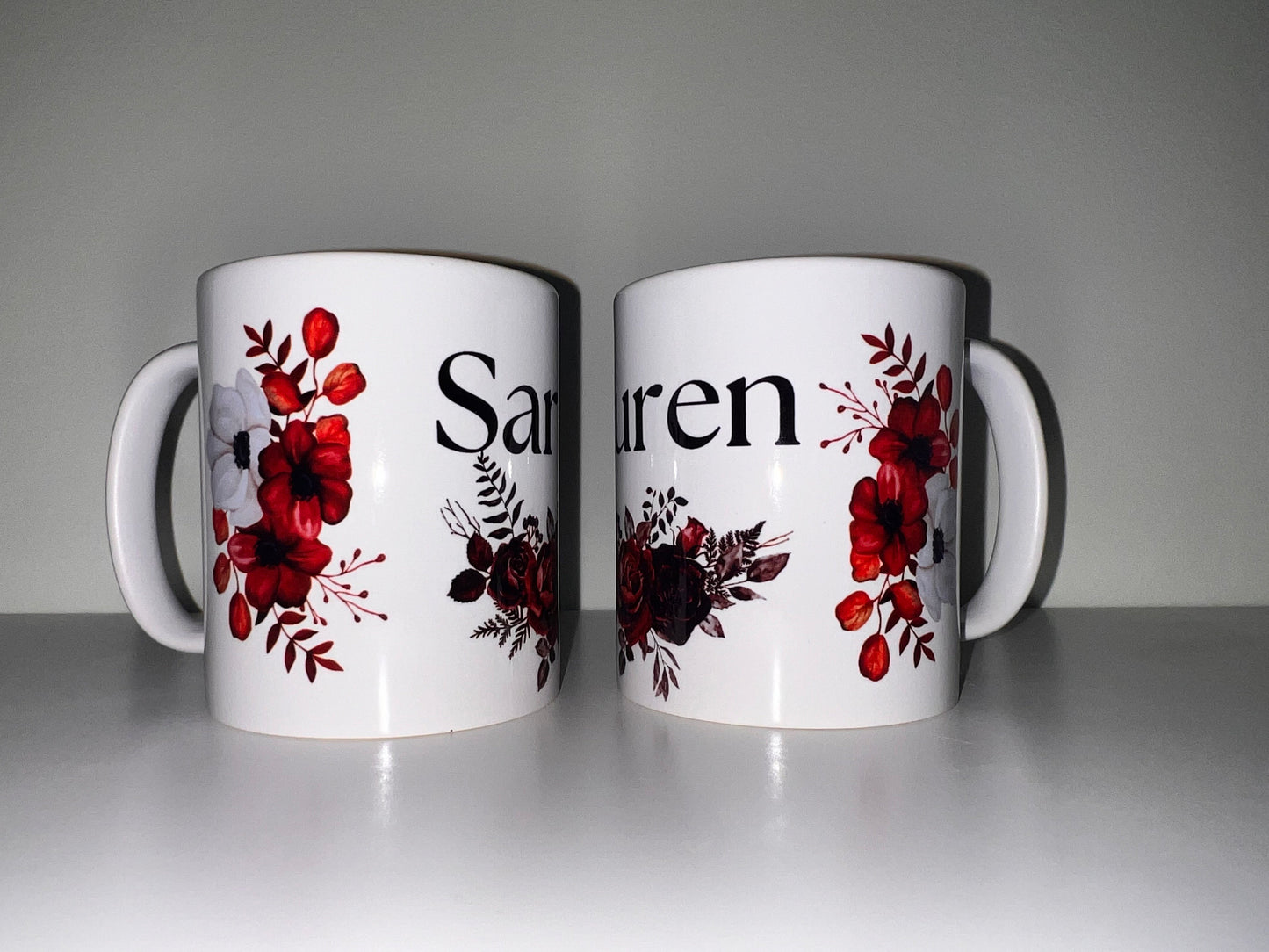 Floral Mug - Personalised
