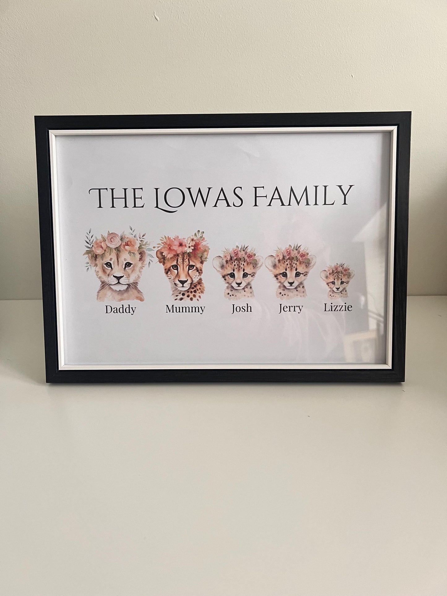 Personalised Family Portraits, Family frames