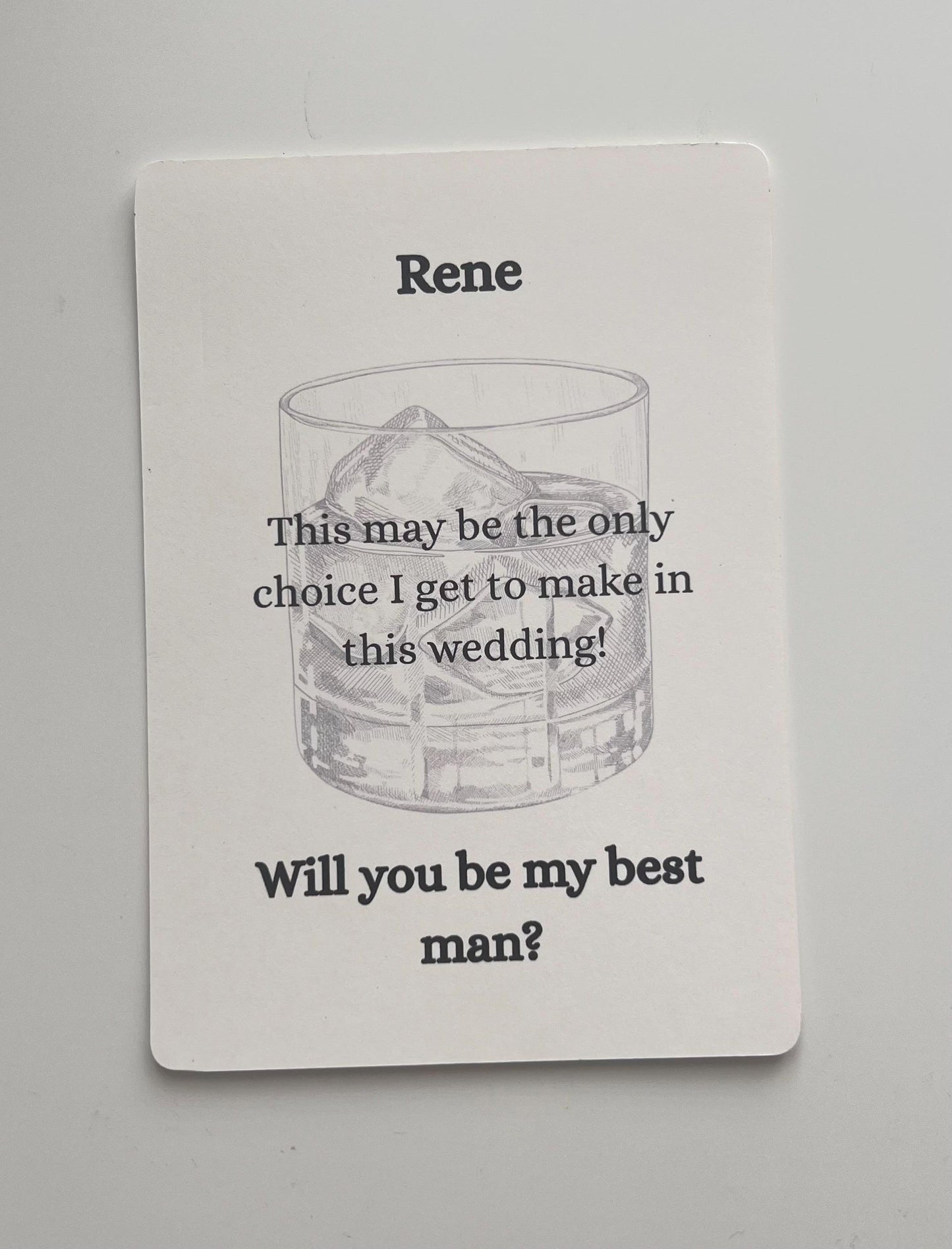 Groomsman Proposal card, Best Man proposal card