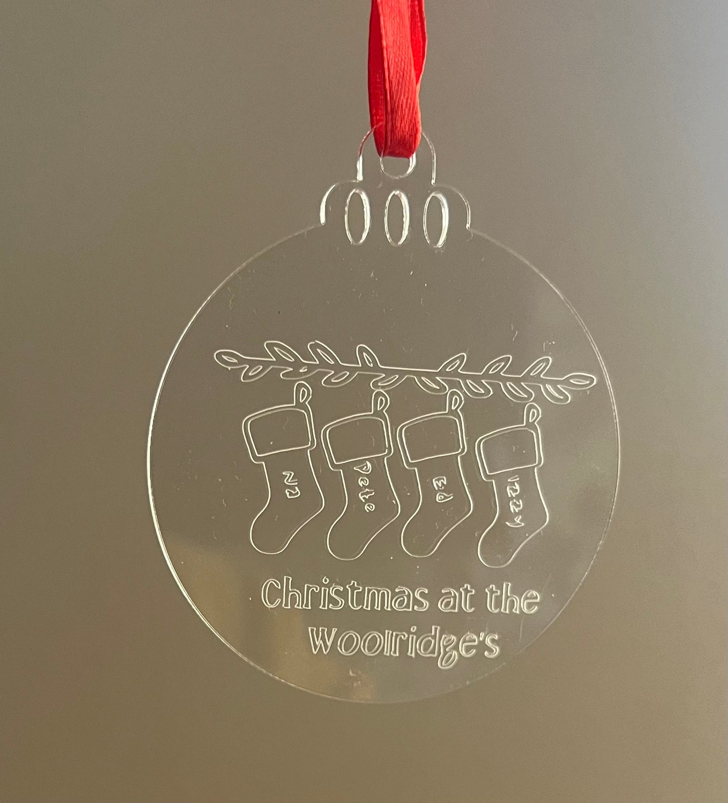 Engraved Bauble | Christmas Tree Bauble
