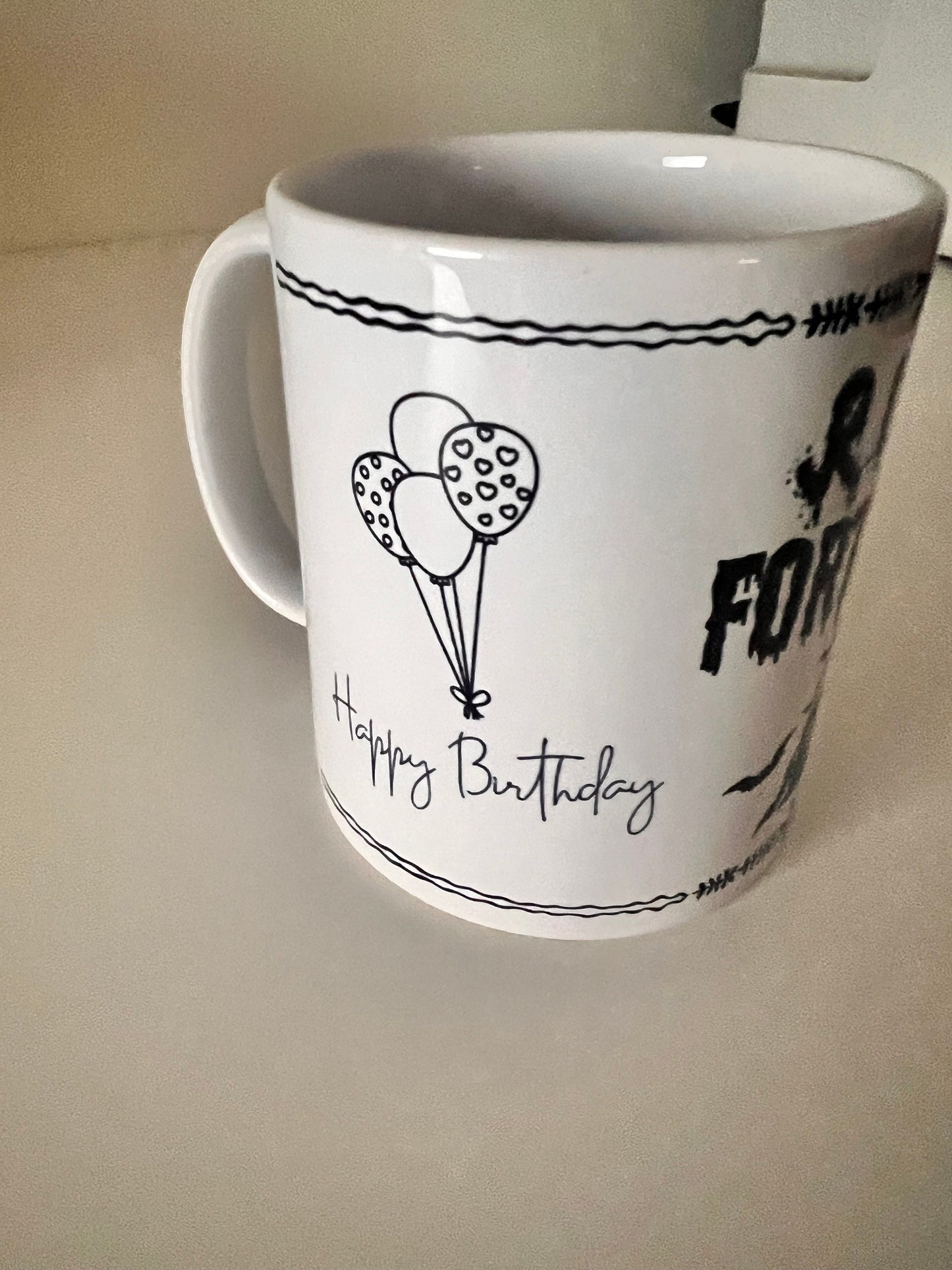 50th birthday mug, death to Forties gift