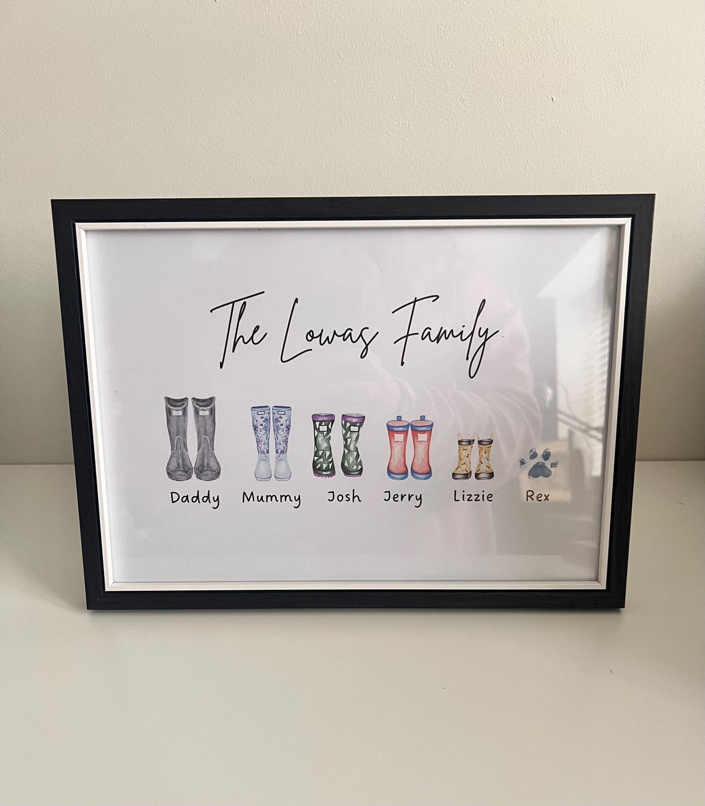 Personalised Family Portraits, Family frames