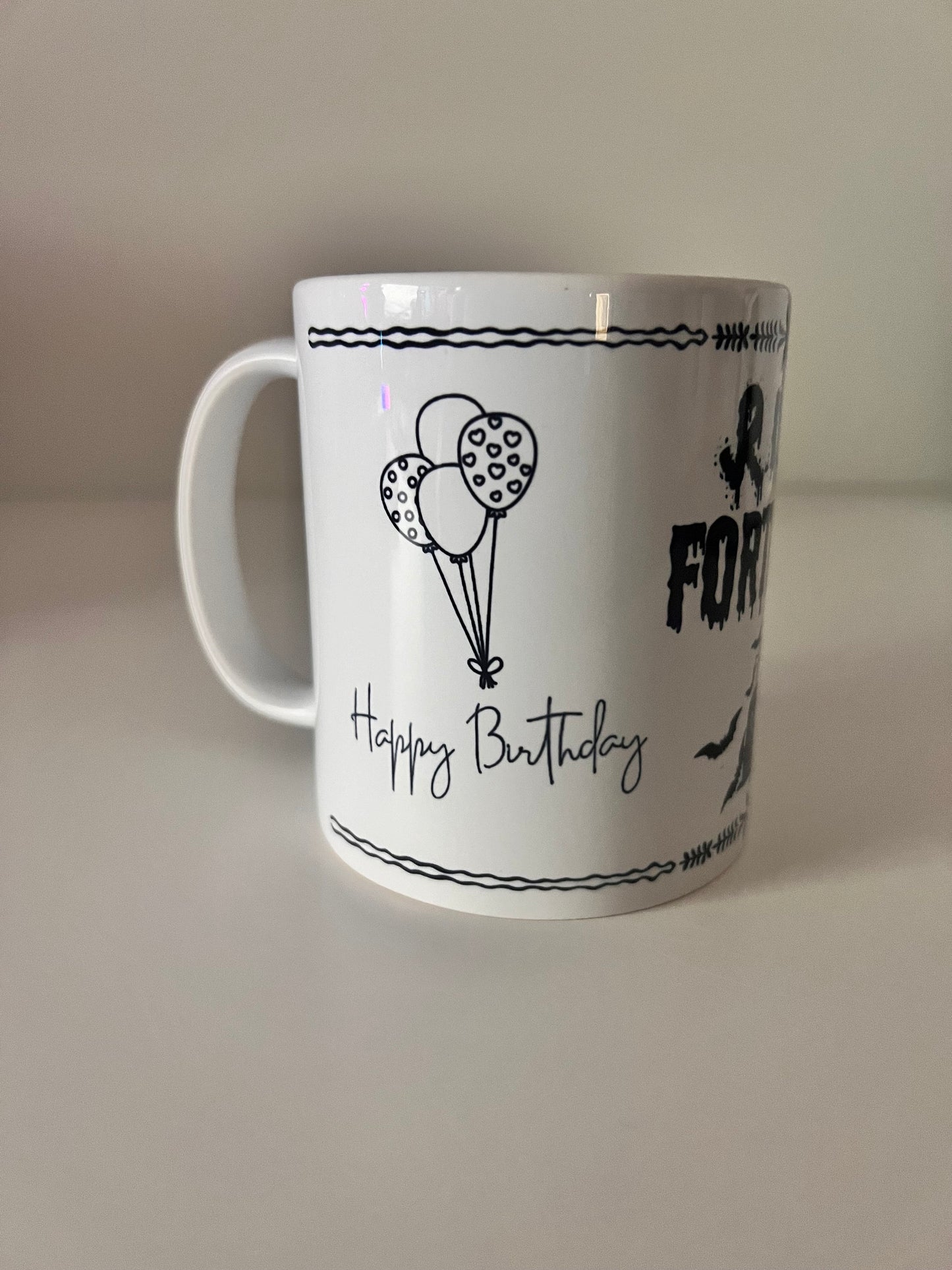 50th birthday mug, death to Forties gift