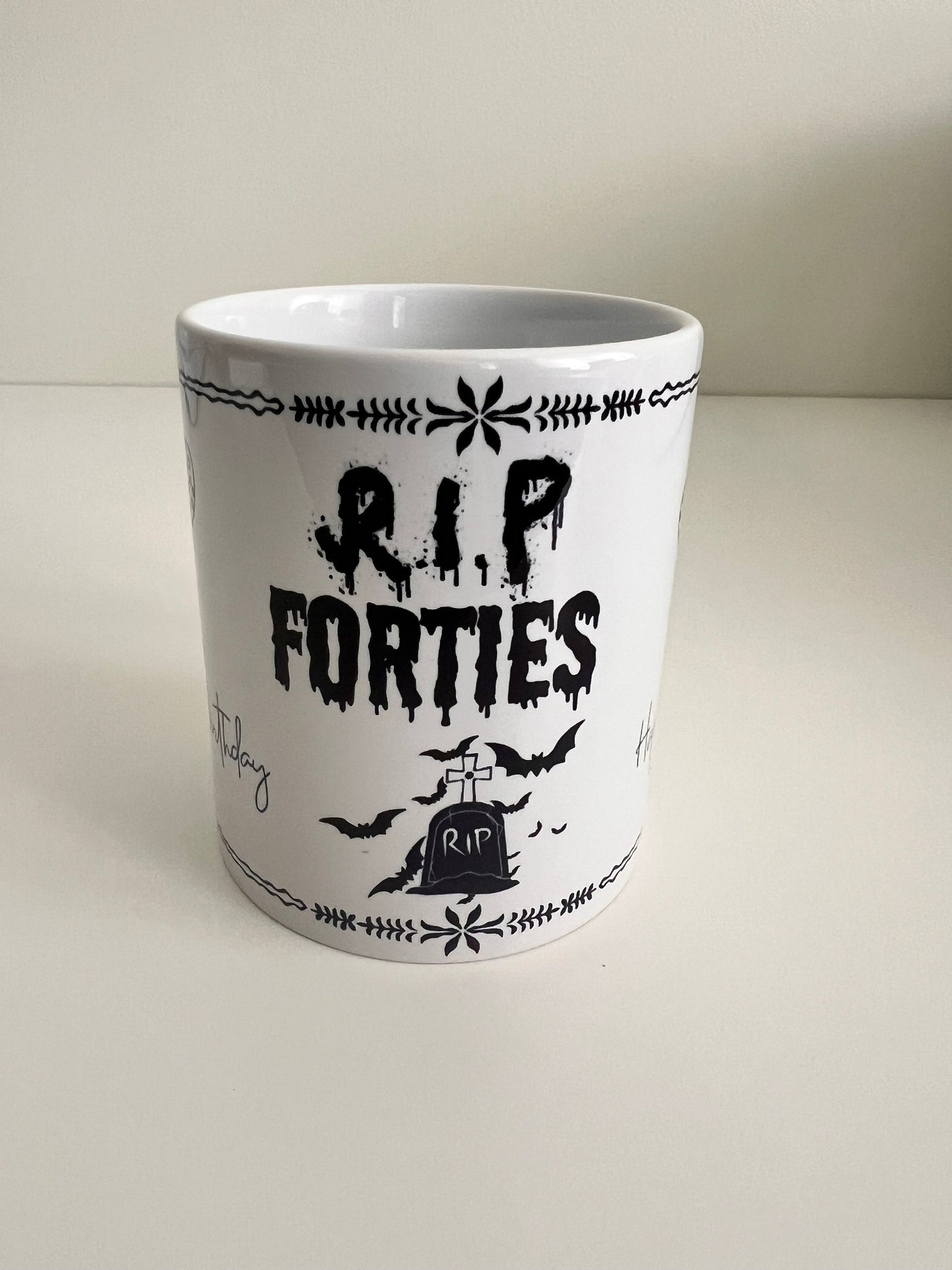 50th birthday mug, death to Forties gift