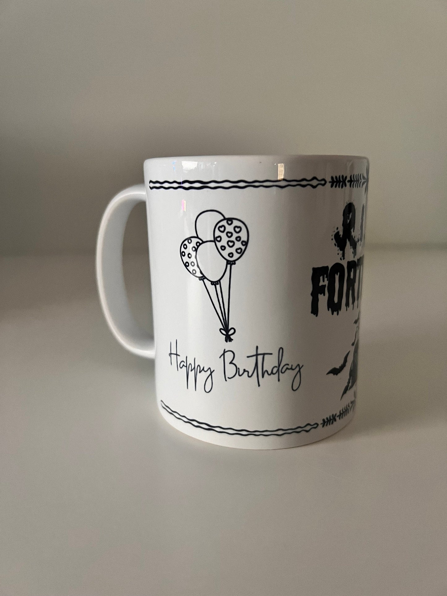 50th birthday mug, death to Forties gift