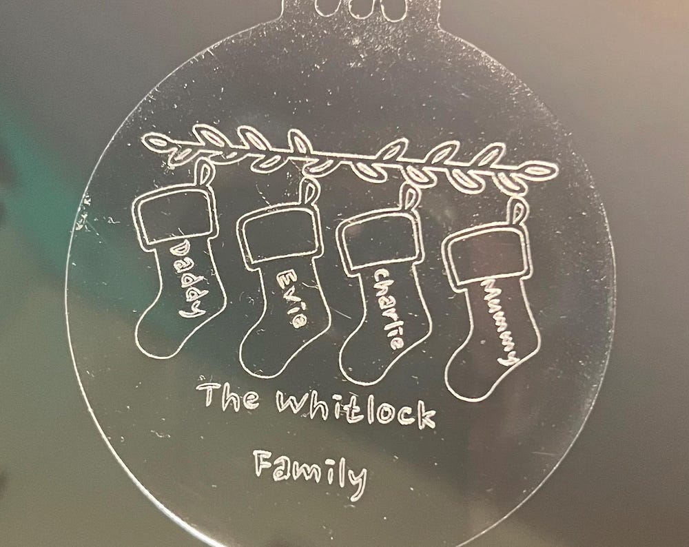 Engraved Bauble | Christmas Tree Bauble