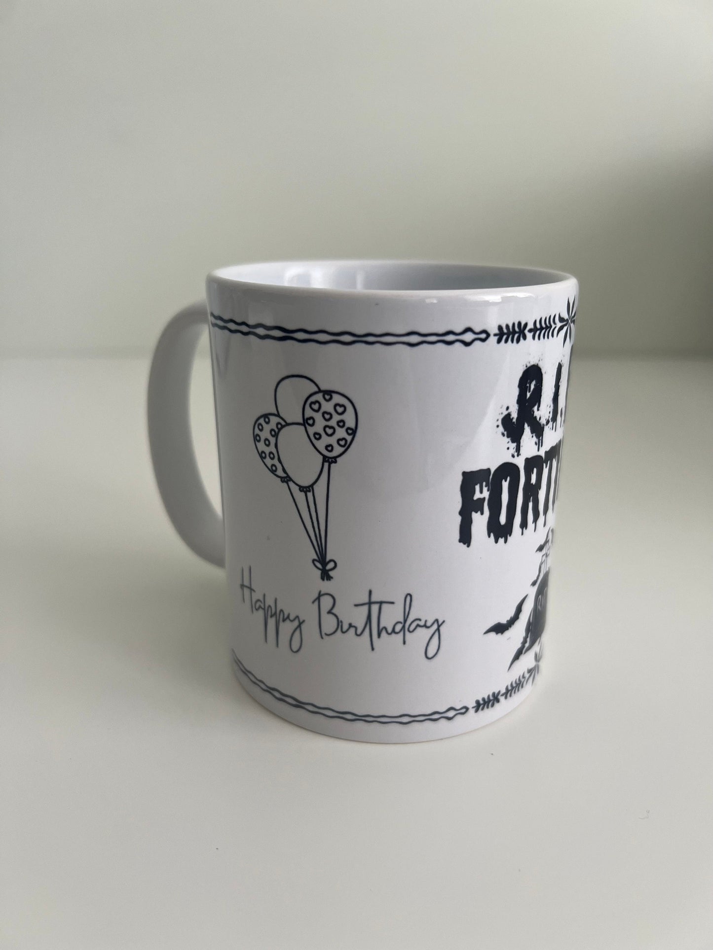 50th birthday mug, death to Forties gift