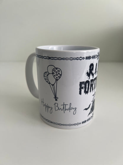50th birthday mug, death to Forties gift