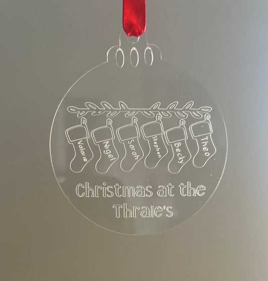 Engraved Bauble | Christmas Tree Bauble