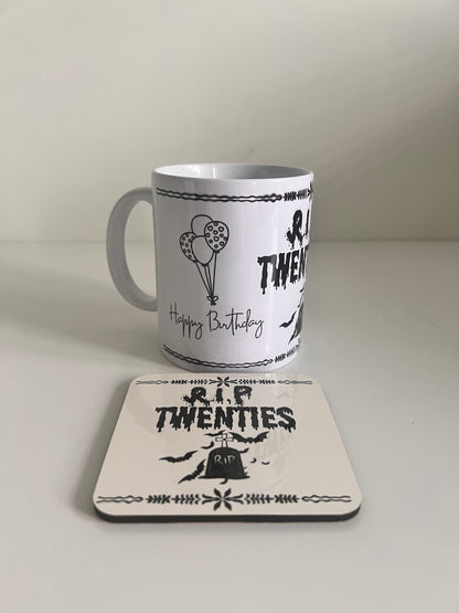 RIP Twenties Mug | Death To Youth | 30 | 30th Birthday Mug | Death to 20’s