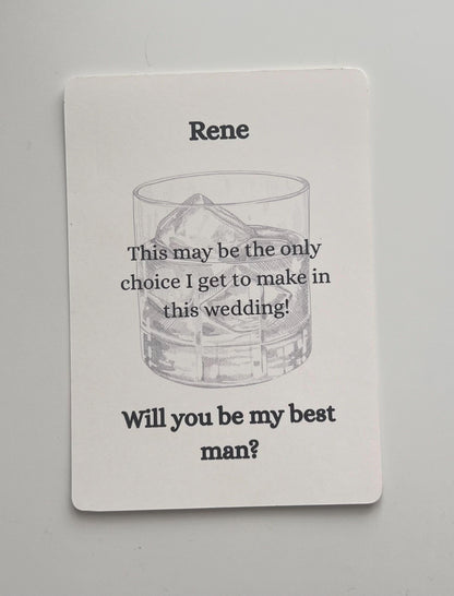 Groomsman Proposal card, Best Man proposal card