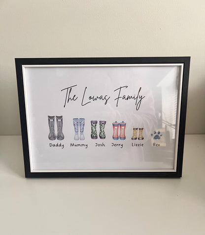Personalised Family Portraits, Family frames