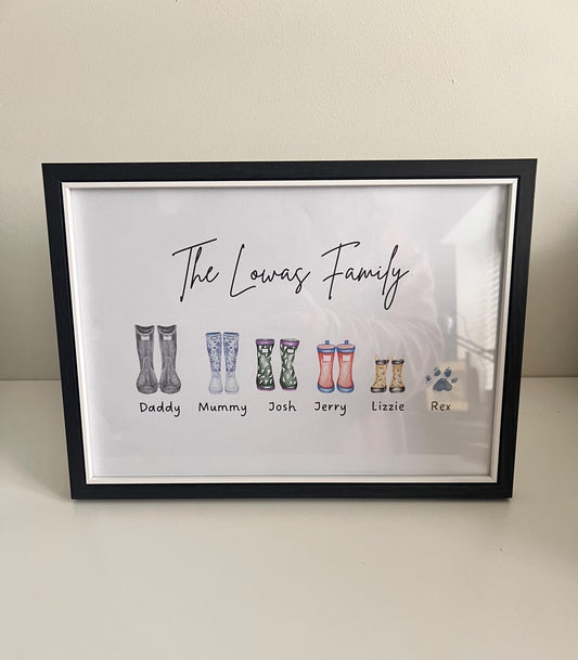 Personalised Family Portraits, Family frames