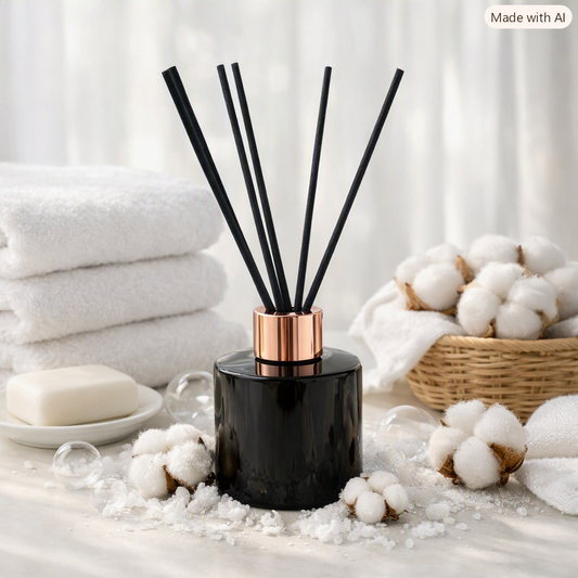 Fluffy Towels | Black & Rose Gold | Reed Diffuser 75ml
