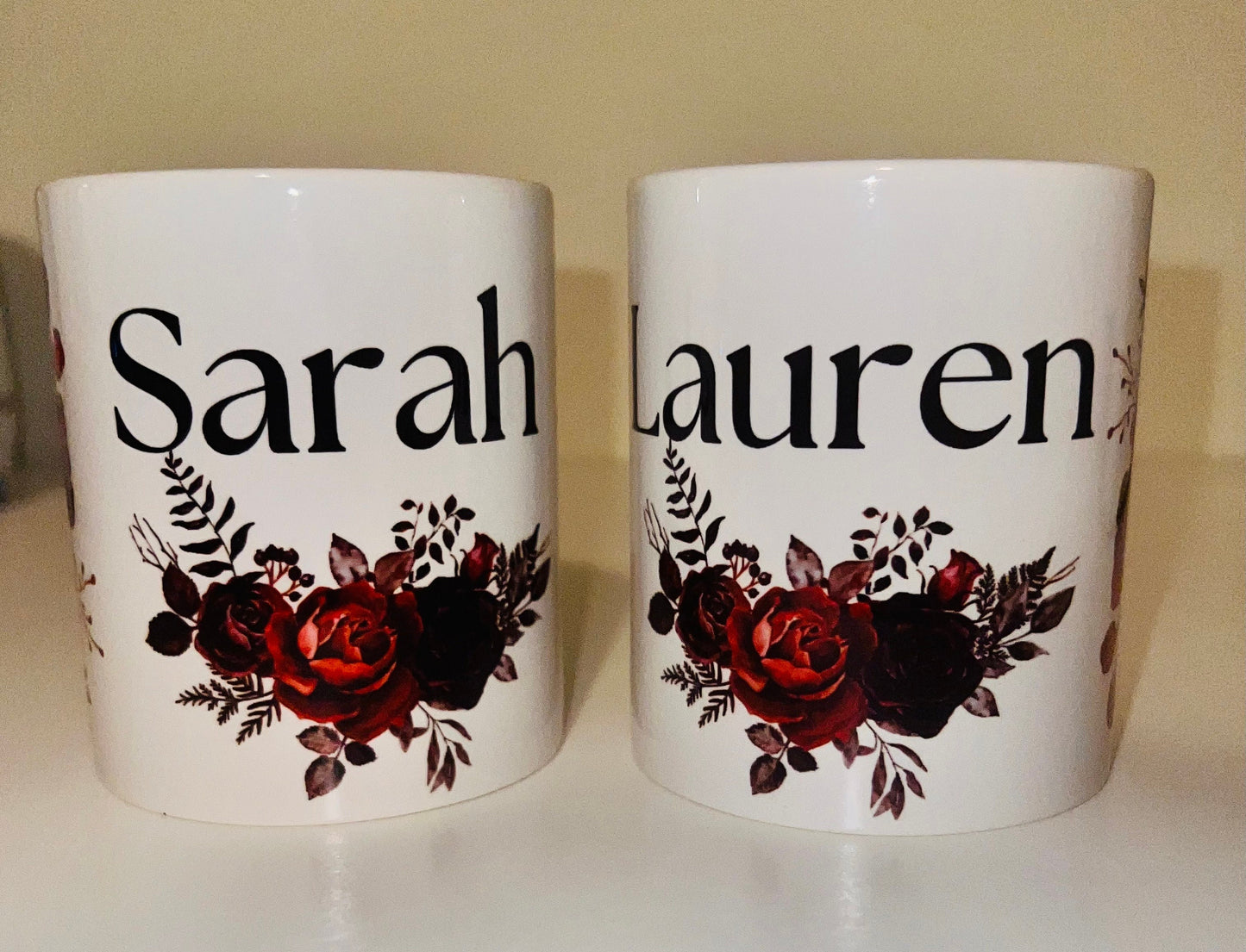 Floral Mug - Personalised