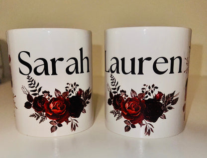 Floral Mug - Personalised