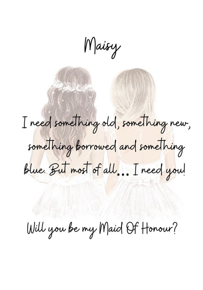 Bridesmaid | Maid of Honour | Proposal Card